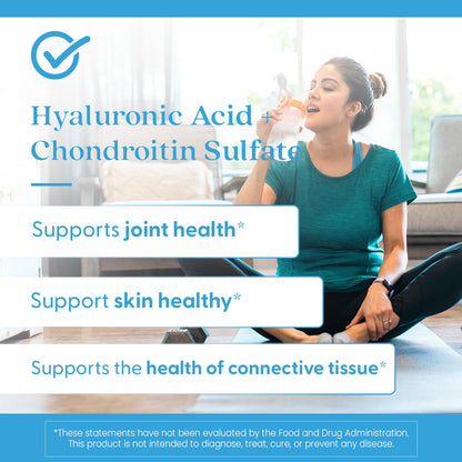 Doctor's Best Hyaluronic Acid with Chondroitin Sulfate, Featuring BioCell Collagen, Non-GMO, Gluten Free, Soy Free, Joint Support, 180 Count (Pack of 1)