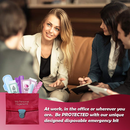 Menstrual Kit All-in-One | Convenience on The Go | Single Period Kit Pack for Travelling, Tweens