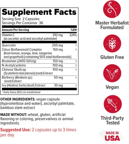 Redd Remedies Adult Sinus Support, 72 Capsules, and 120/80 Care, 60 Capsules