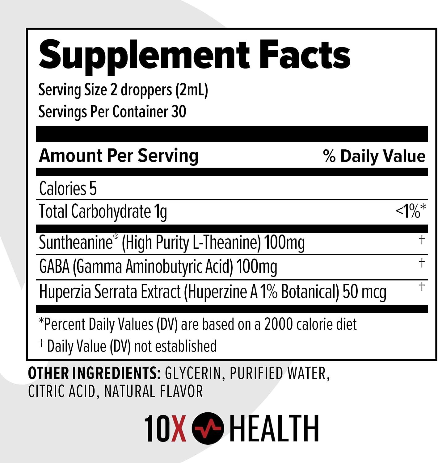 10X Health Calm Drops - AM Calm + PM Sleep Kit | L-Theanine & GABA Liquid Drops + Magnesium, L-Theanine & Melatonin Capsules, 2-Pack