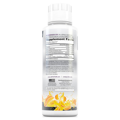 Cutler Nutrition Liquid L-Carnitine Fat Burner with Acetyl L-Carnitine | Sour Gummy Worm, 16 fl oz | Triple-Form Liquid with L-Carnitine Tartrate for Energy, Metabolism, Recovery and Workout Support
