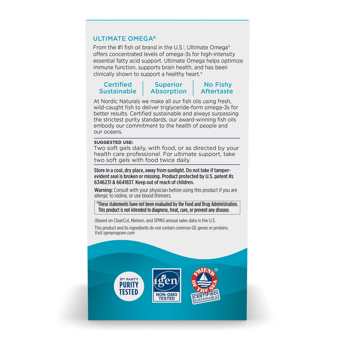 Nordic Naturals Ultimate Omega, Lemon Flavor - 90 Soft Gels - 1280 mg Omega-3