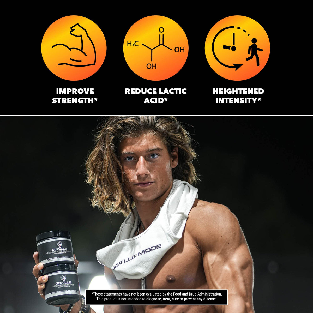 Gorilla Mode Beta-Alanine – Carnosine Precursor/Enhanced Muscular Endurance