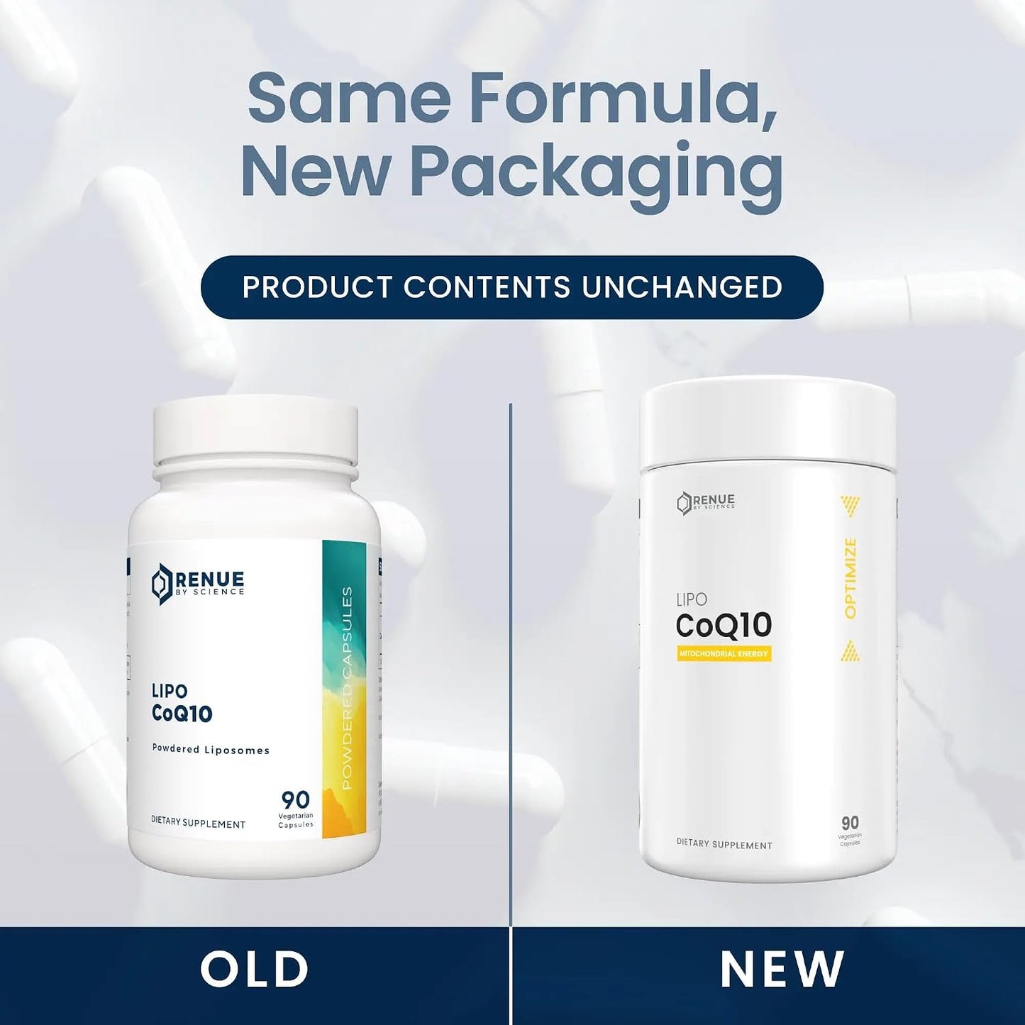 Renue By Science CoQ10 - Coenzyme Q10 as Ubiquinol CoQ10 | High Strength Liposomal CoQ10 200mg Supplement | 90 Co Q10 Capsules | Non-GMO & Allergen Free | Made in the USA Third-Party Tested