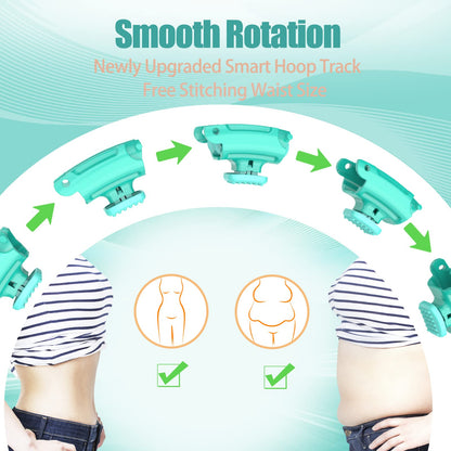 OurStarry 32 Knots Weighted Workout Hoop Plus Size, Smart Waist Exercise Ring