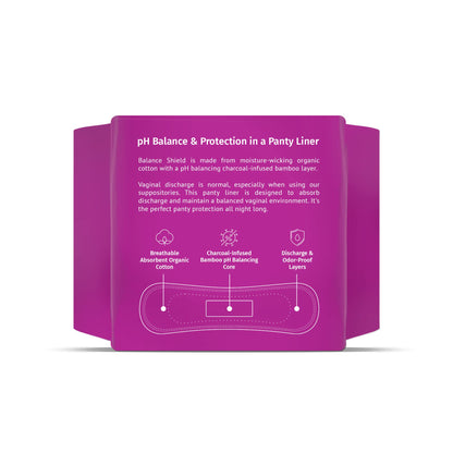 NutraBlast Balance Shield Panty Liners - Discharge & Odor-Proof Layers (180mm, 40-Pack)