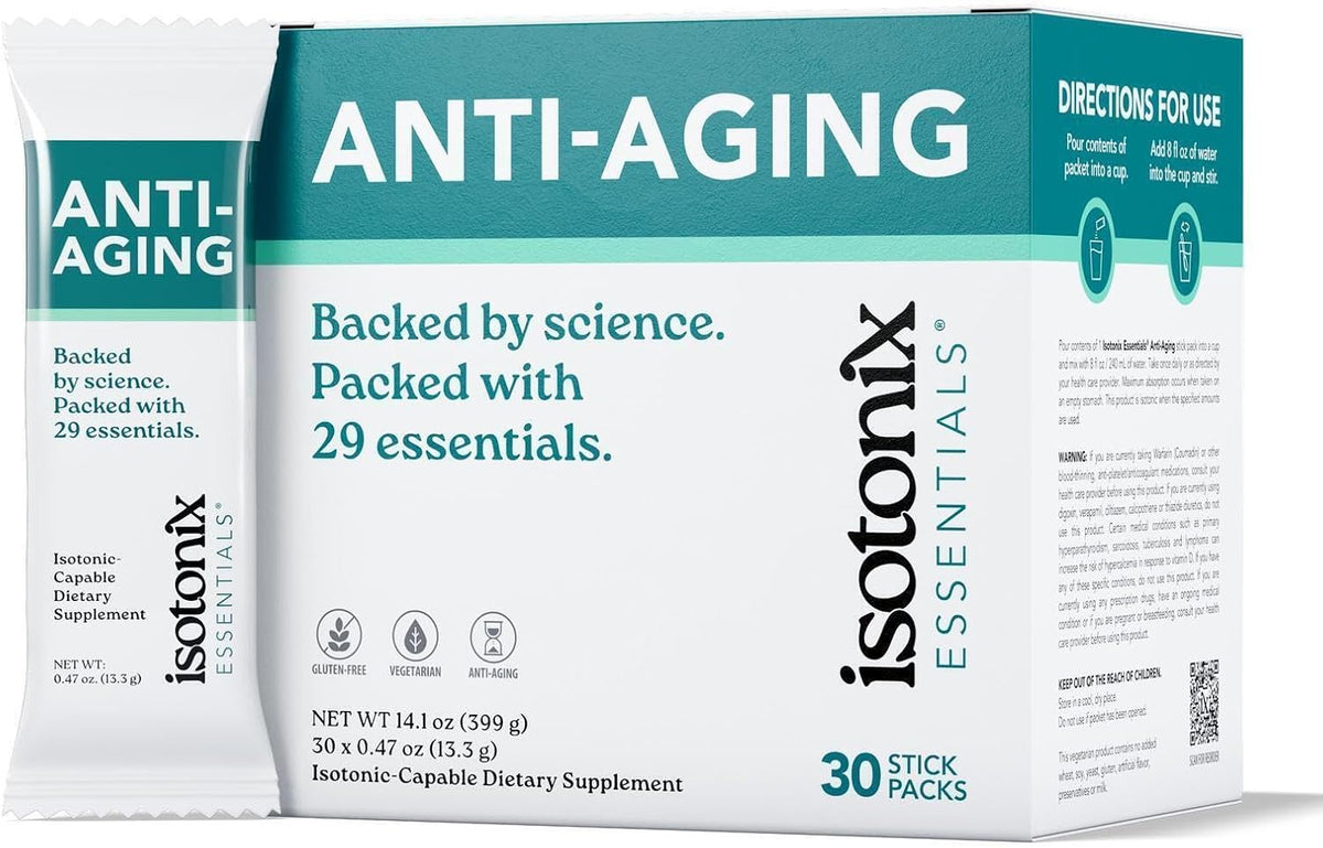Isotonix Essentials Anti-Aging Multivitamin, CoQ10 & Vitamin D3, 30 Packets