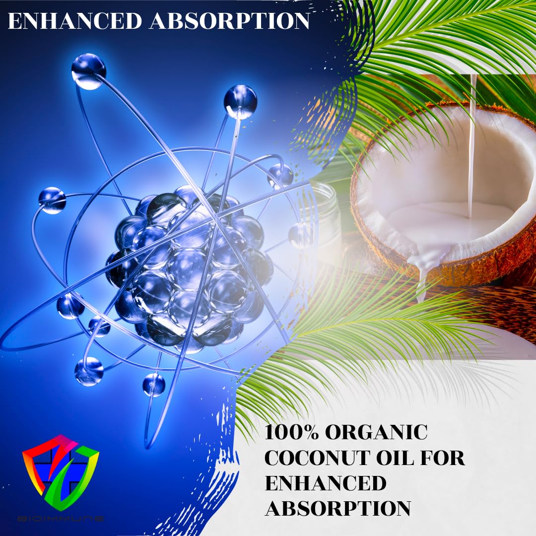 BioImmune 2 Pack Triple Strength AstaQuil™ Astaxanthin 12mg Enhanced Absorption, 120 Softgels w/Organic Coconut Oil. Powerful Antioxidant for Eye, Joint & Heart Health