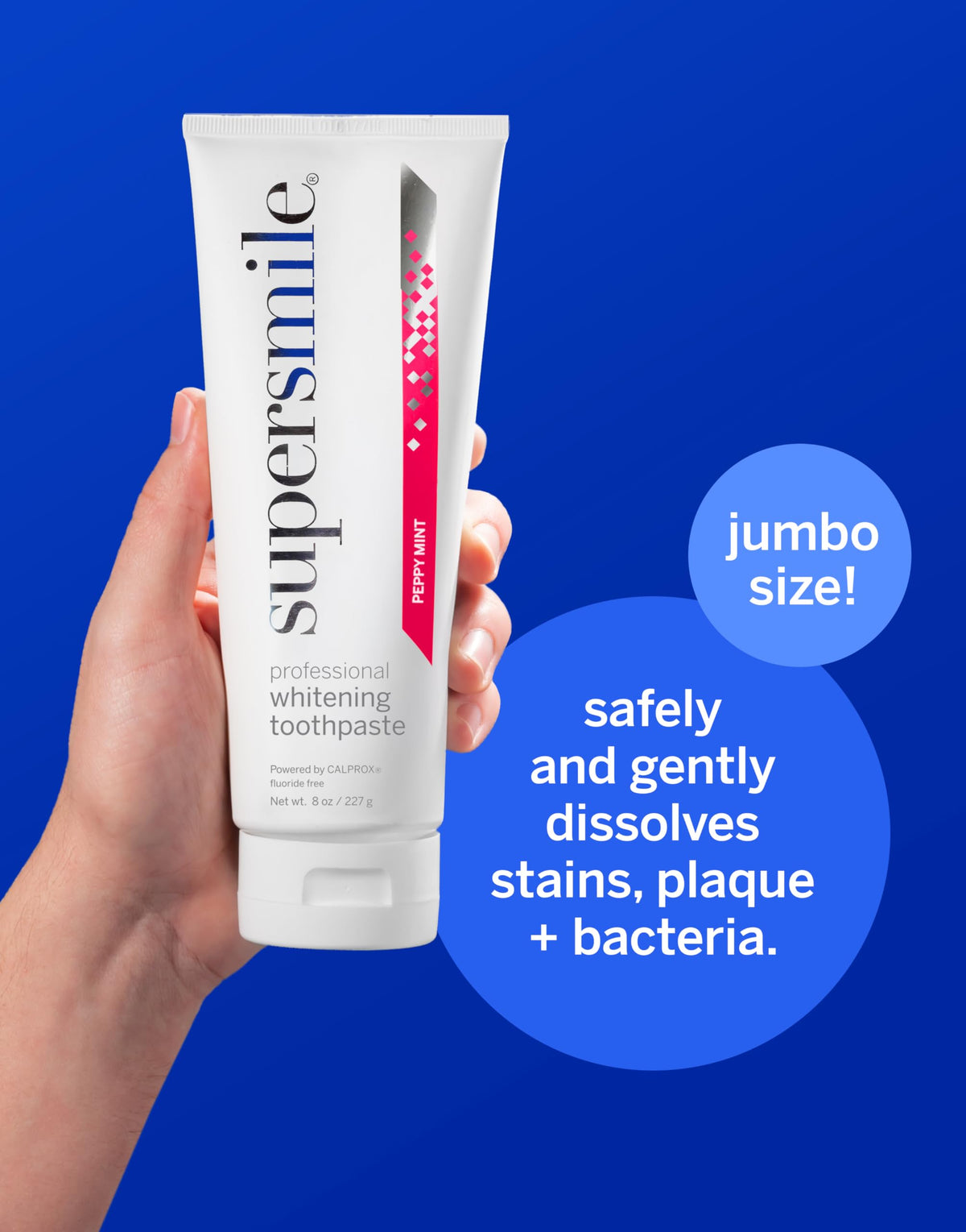 Supersmile Original Mint Whitening Toothpaste, 8 Oz, Whitens 6 Shades