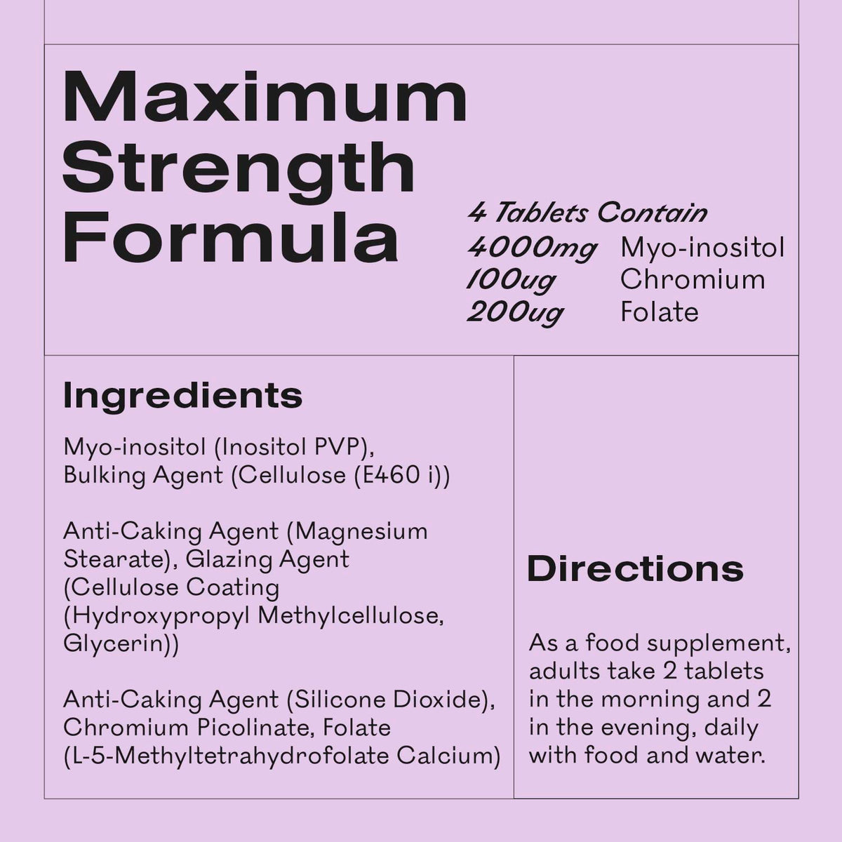 3 Pack of MyOva Myoplus - Natural Female Support Supplement for PCOS - 4000mg Myo