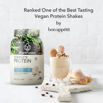 PlantFusion Complete Vegan Protein Powder - Plant Based Protein Powder With BCAAs