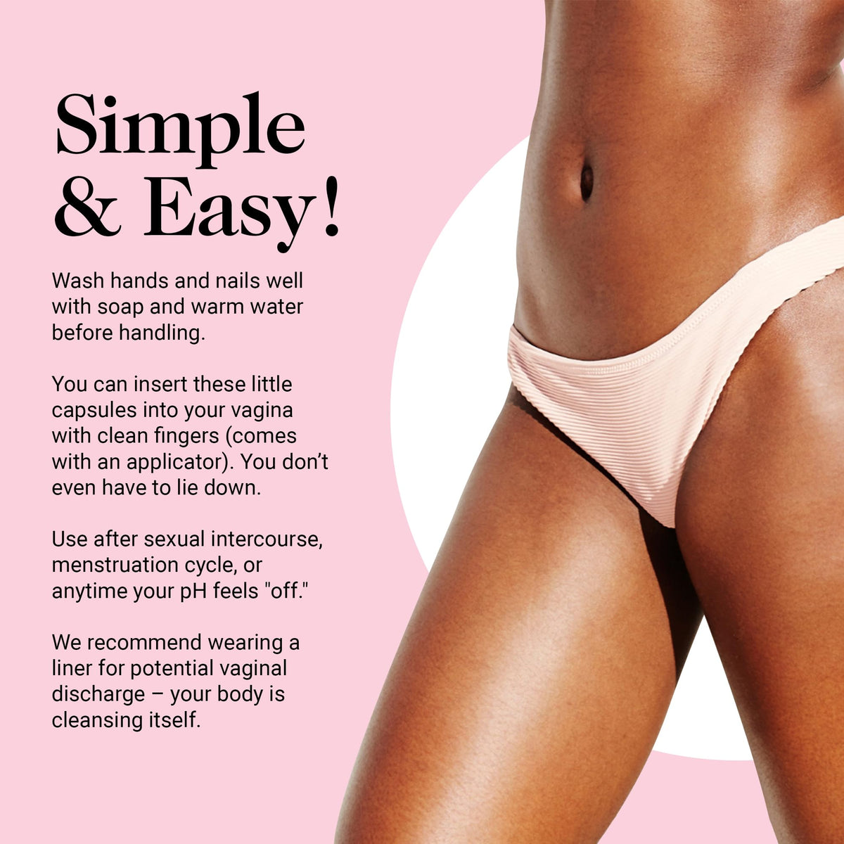 Kushae Boric Acid Suppositories with Applicator, All-Natural Boric Acid Suppositories for Women