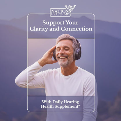 Hear Plus - Tinnitus Supplement - Advanced Hearing Formula for Ringing Ears with Ginkgo Biloba, Pine Bark Extract & Magnesium - 120 Capsules