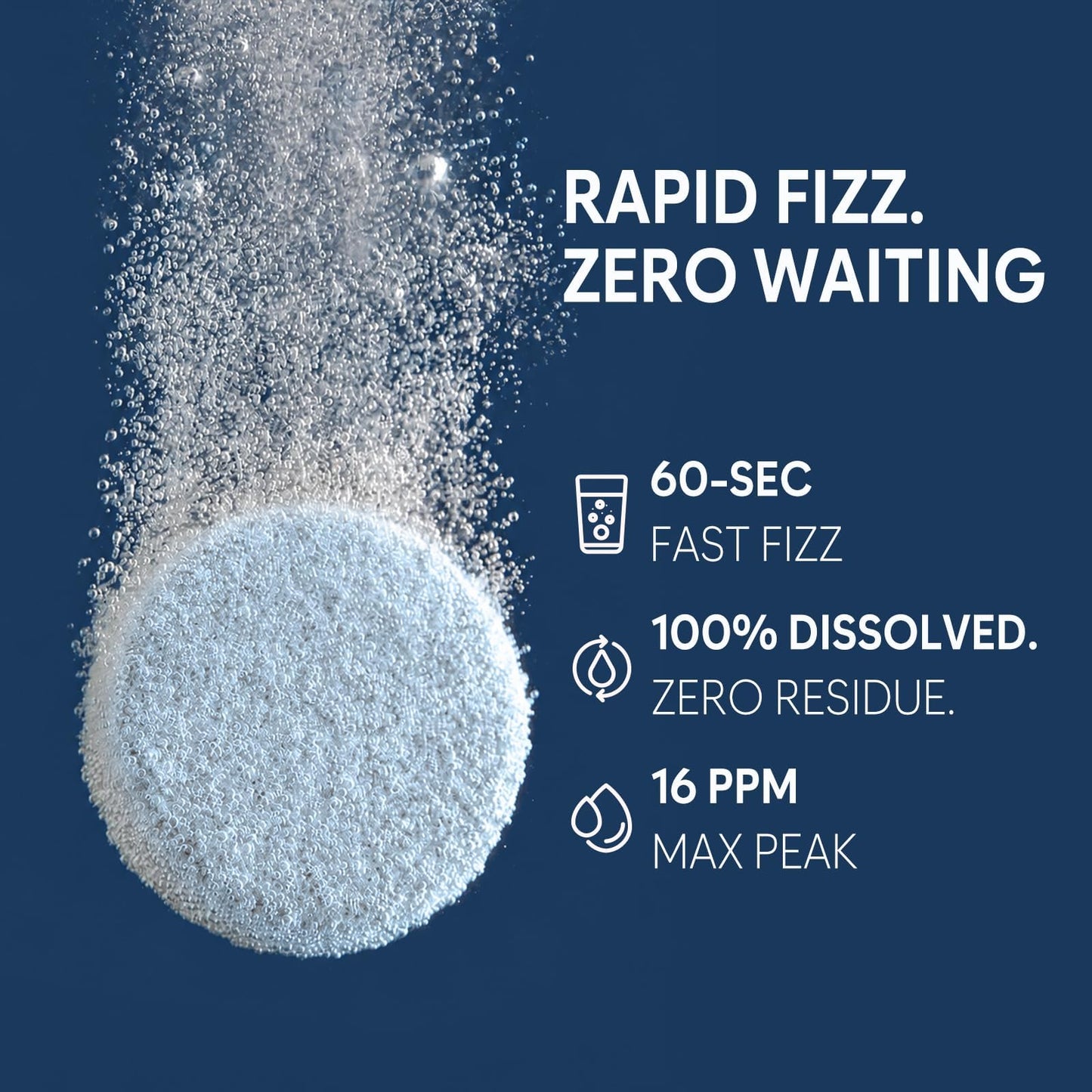 Molecular Hydrogen Water Tablets with Magnesium 16 PPM,IHSA Certified | Rich in Antioxidants - Supports Healthy Aging, Cellular Energy & Brain Health (90 Tablets,Blueberry)