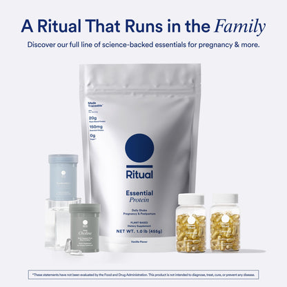 Ritual Prenatal Multivitamin and Protein Duo with Prenatal Vitamins and Organic Vanilla Protein