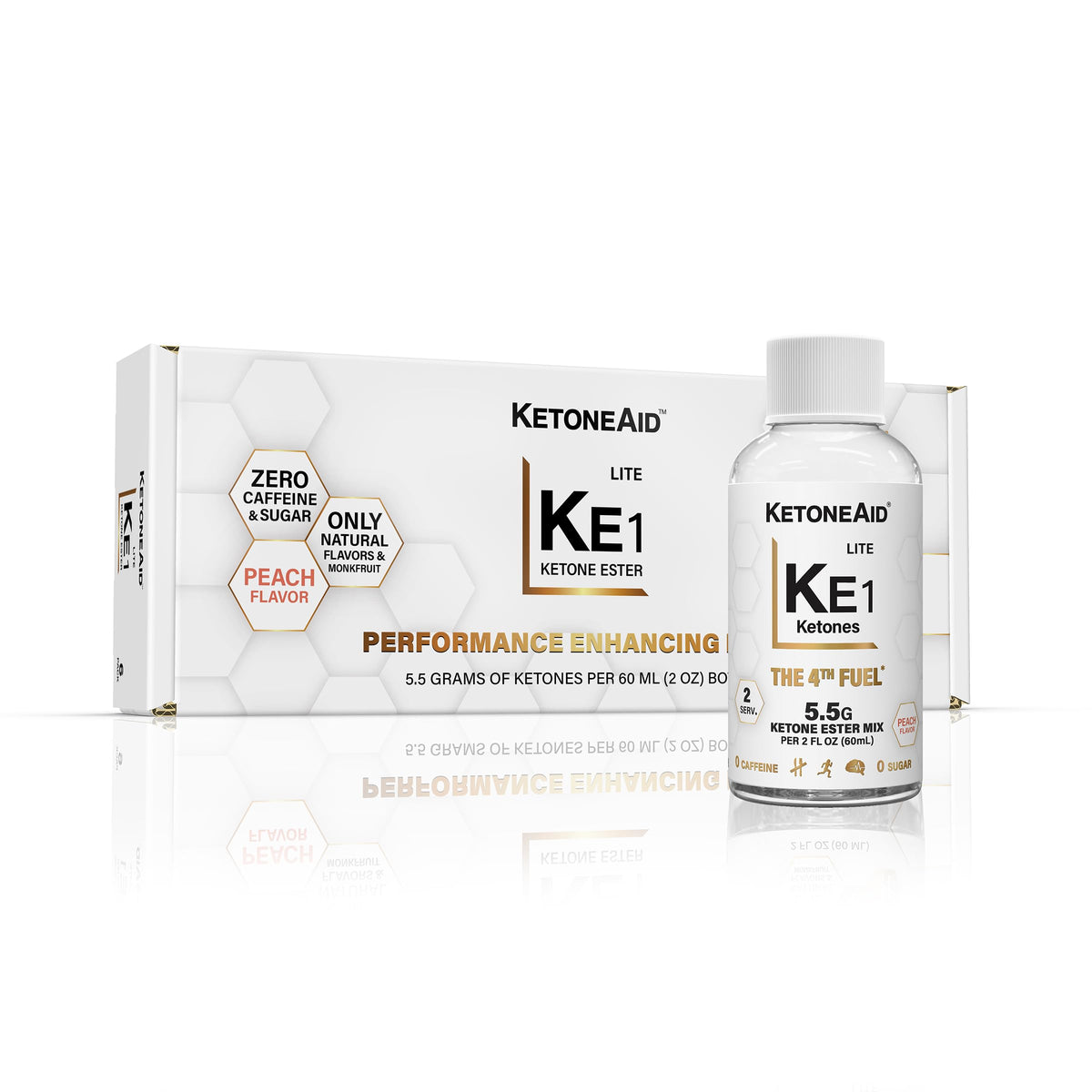 KetoneAid KE1 Ketone Ester Drink Shot | Ready to Drink with 60% D-BHB Ketone Ester