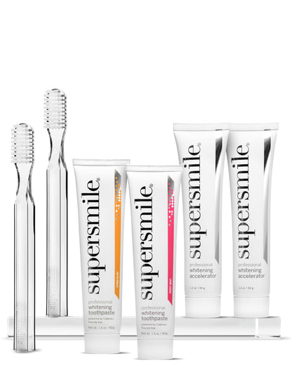 Supersmile Fluoride-Free Whitening Gift Set, Citrus Blast + Travel Bag