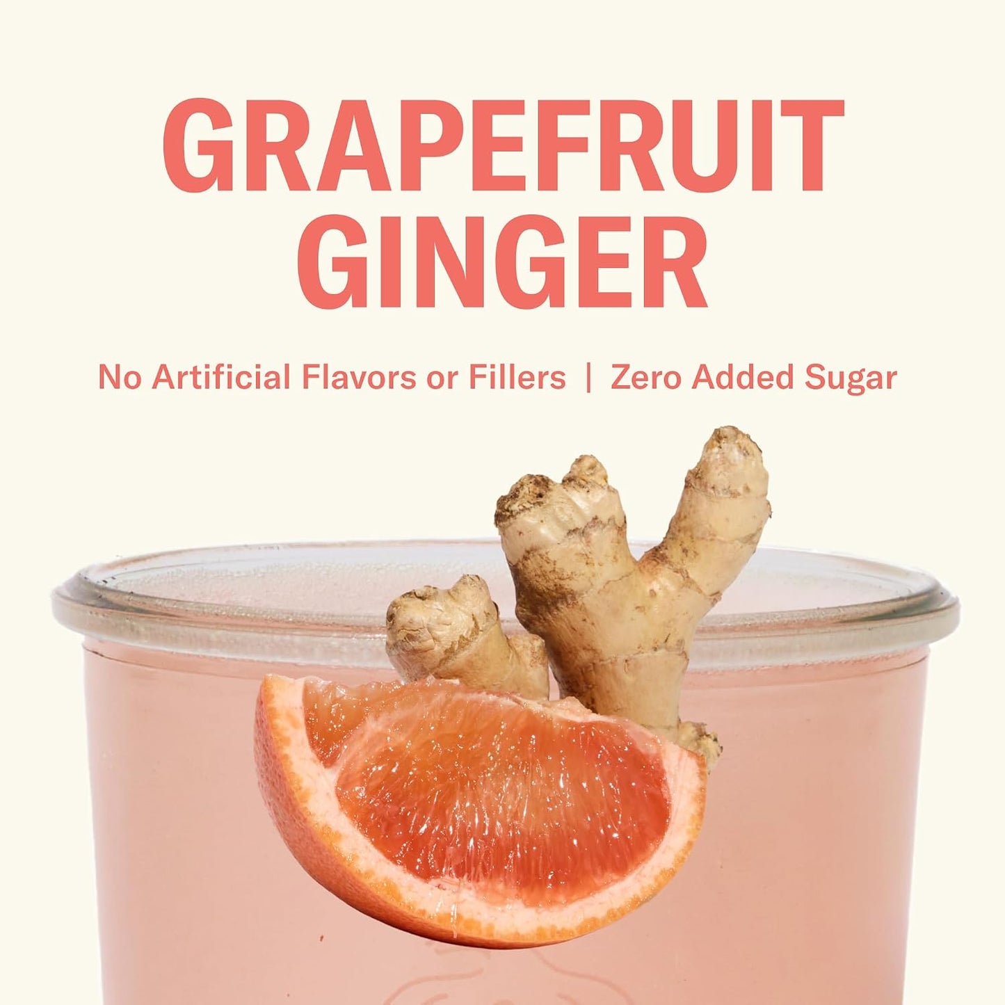 Ballerina Farm Farmer Hydrate Grapefruit Ginger Electrolytes Powder | Organic Coconut Water, Irish Sea Moss, French Sea Salt, No Added Sugar, Prebiotic Fiber, 25 Servings