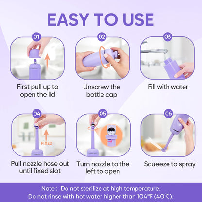 Portable Peri Bottle for Postpartum & Perineal Care: Easy@Home Handheld Bidet Perfect for Personal