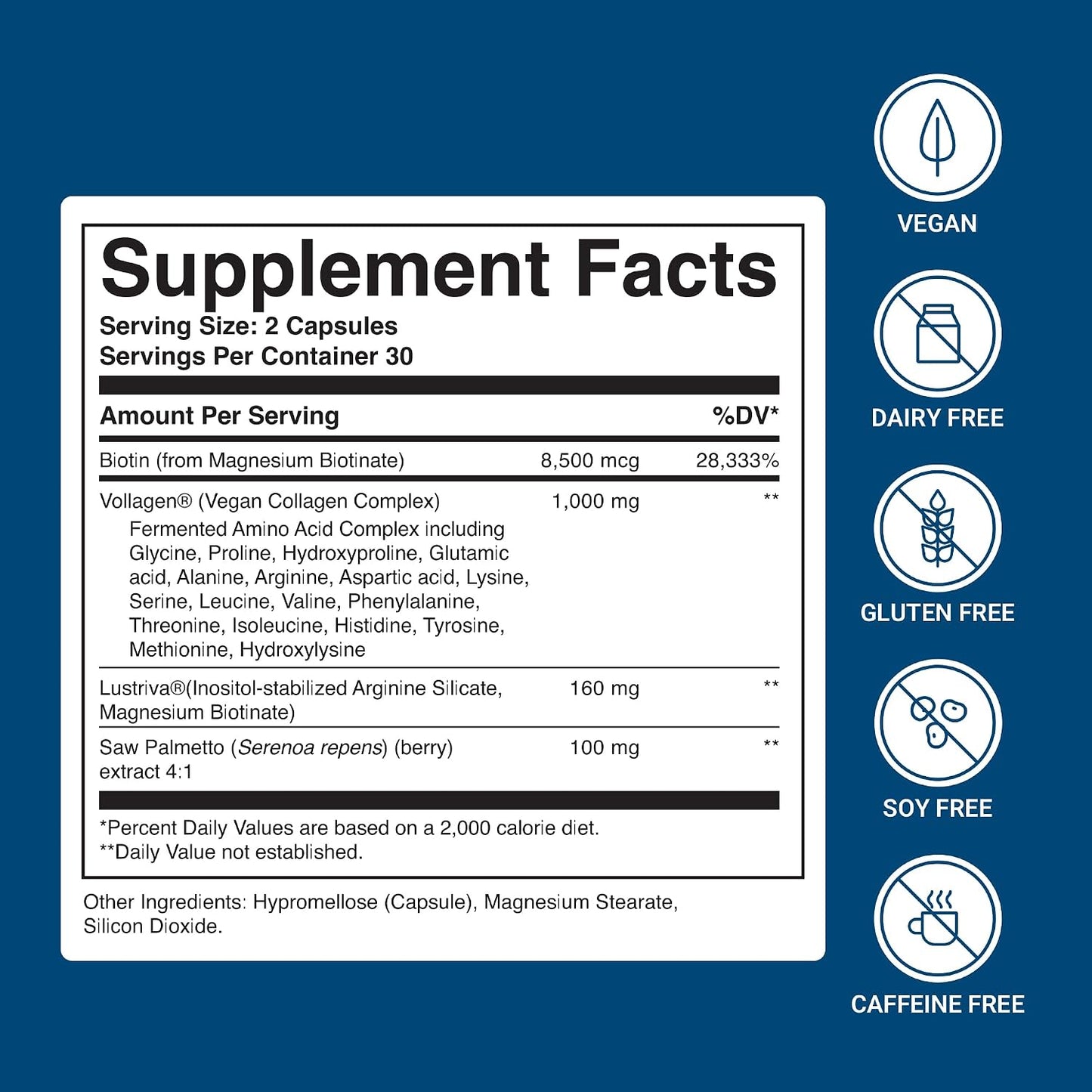 ActivatedYou BioCollagen Complex Plant-Based Collagen for Women & Men - Designed to Promote Skin Firmness, Muscle Strength & Hair Volume, 2 Daily Capsules Supports Youthful Appearance & Joint Mobility