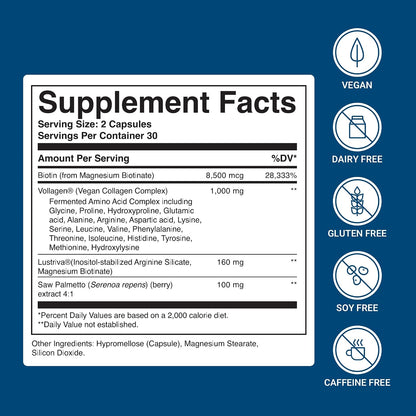 ActivatedYou BioCollagen Complex Plant-Based Collagen for Women & Men - Designed to Promote Skin Firmness, Muscle Strength & Hair Volume, 2 Daily Capsules Supports Youthful Appearance & Joint Mobility