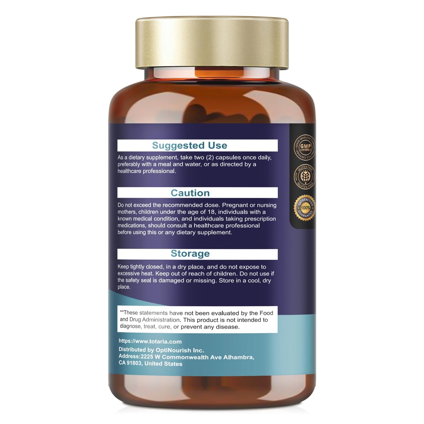 Totaria Lymphatic Drainage - Reduce Lymph Swelling with Echinacea, Dandelion, Burdock, Bromelain, Vitamin C, Zinc, Selenium, Proprietary Herbal Blend, Lymph MD System Support, 120 Counts
