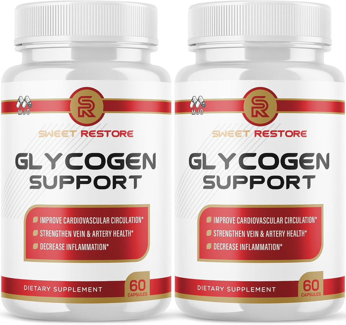 (2 Pack) Sweet Restore Glycogen Support Capsules, Supplement (120 Capsules)