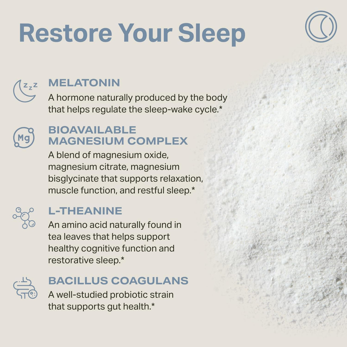 Proper The Blues Sleep Aid - Magnesium Sleep Drink Mix with Melatonin GABA