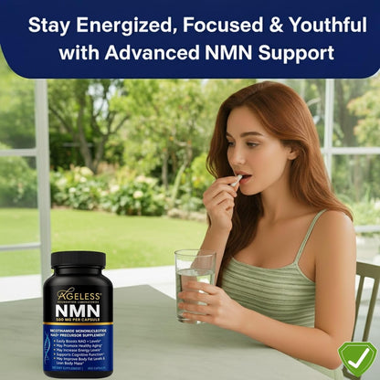 NMN Supplement 500mg For Women & Men 90 Capsules, Supports skin health | 99% Pure Nicotinamide Mononucleotide, NAD Boost for Healthy Aging & Cellular Energy, Longevity Support, Non-GMO Vegan