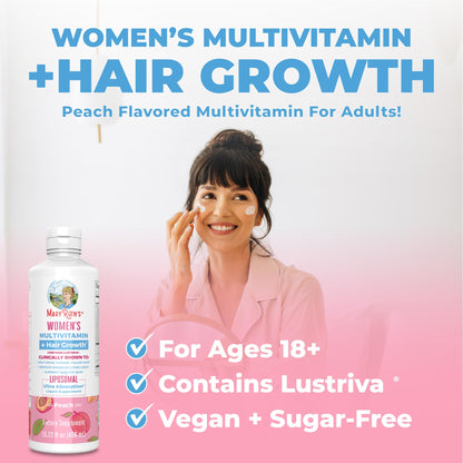 MaryRuth Organics Women's Multivitamin + Lustriva Hair Growth Liposomal