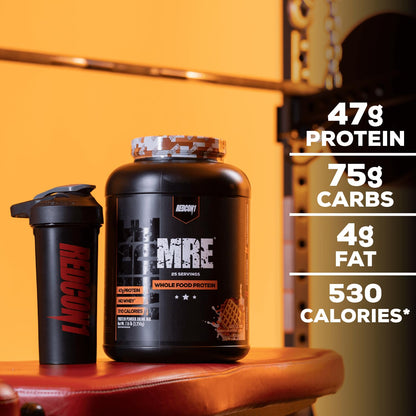 REDCON1 MRE Protein Powder, Vanilla Milkshake - Meal Replacement Protein Blend Made