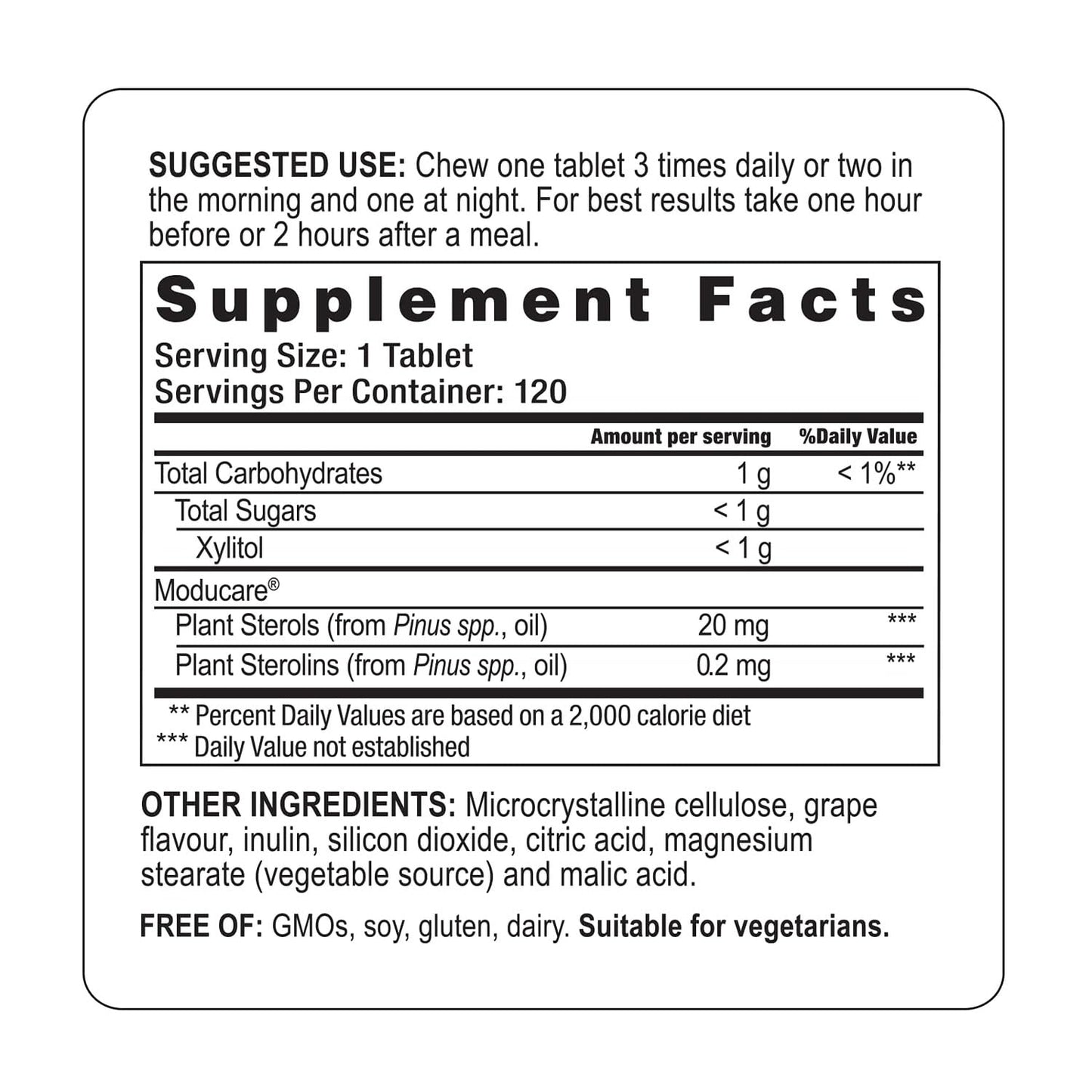 Moducare Immune Support - Plant Sterols & Sterolins for Immune System Modulation - Optimal Health Support* - Non-GMO, Gluten-Free & Dairy-Free - 180 Vegetarian Capsules (180 Servings)