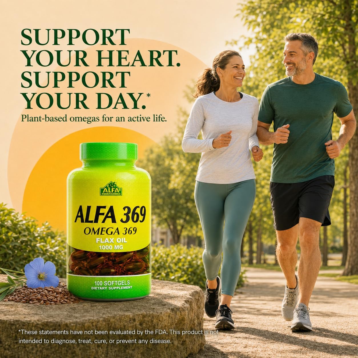 Alfa Vitamins Alfa 3-6-9 1000 Mg Nutrition Supplement, 100 Count