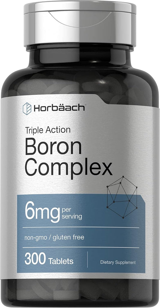 Horbäach Triple Boron Complex 6 mg Supplement | 300 Tablets