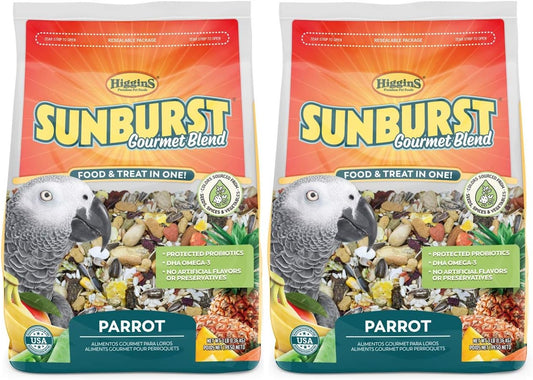 Higgins Sunburst Gourmet Blend Parrot Food 3 lbs – Pack of 2