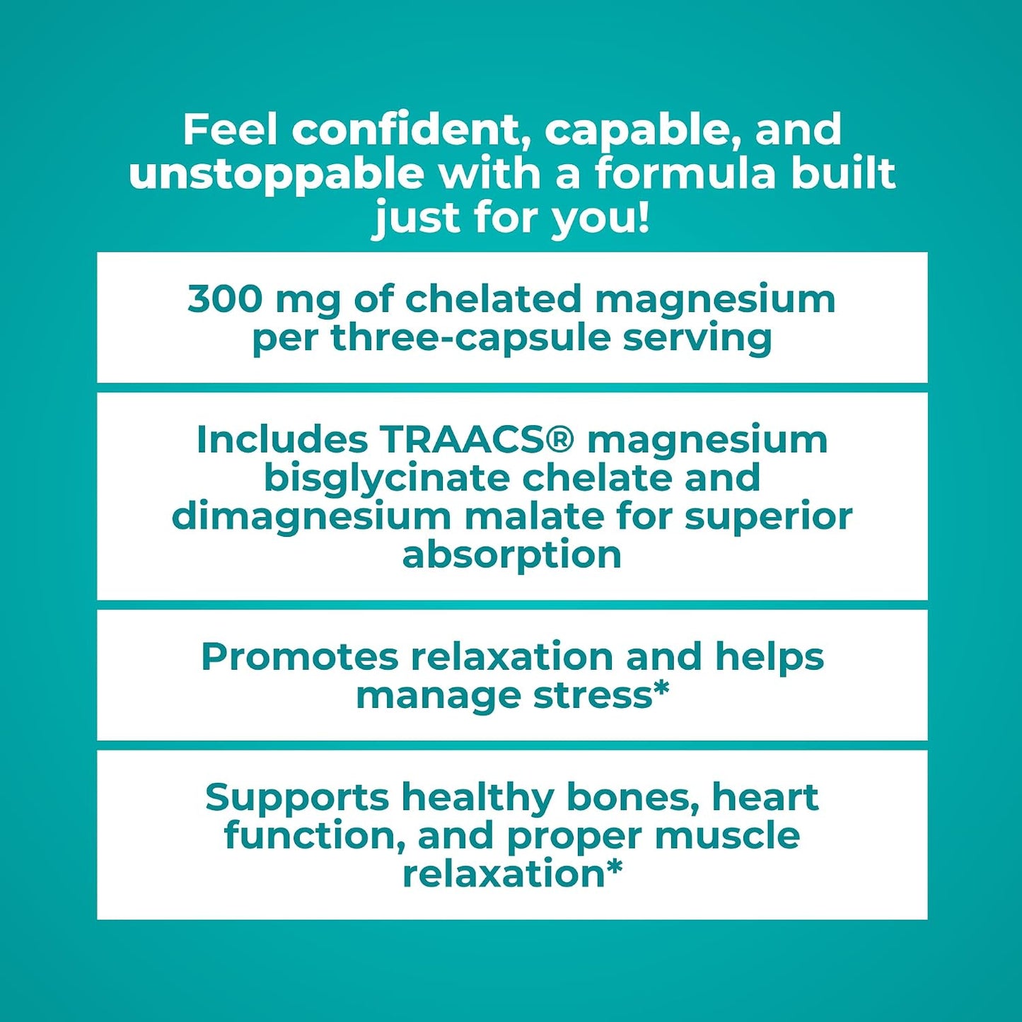 Reignite Wellness by JJ Virgin | Magnesium Body Calm | Chelated Magnesium Supplement for Energy Production, Sense of Calm & Immune Support | Magnesium Bisglycinate Chelate Complex | 120 Capsules