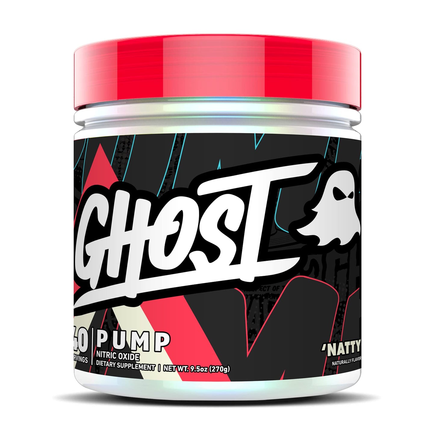 GHOST Pump Nitric Oxide Powder, Warheads Sour Watermelon - 40 Servings - Sugar & Stim-Free Pre-Workout Supplements- L-Citrulline, Arginine Nitrate & L-Glutathione - Soy & Gluten-Free, Vegan