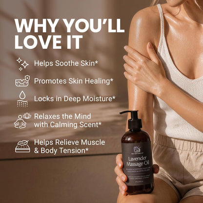 Anti Cellulite Massage Oil for Massage Therapy with Collagen (8 Fl Oz)