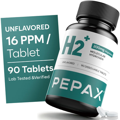 Molecular Hydrogen Water Tablets with Magnesium 16 PPM,IHSA Certified | Rich in Antioxidants - Supports Healthy Aging, Cellular Energy & Brain Health (90 Tablets,Blueberry)