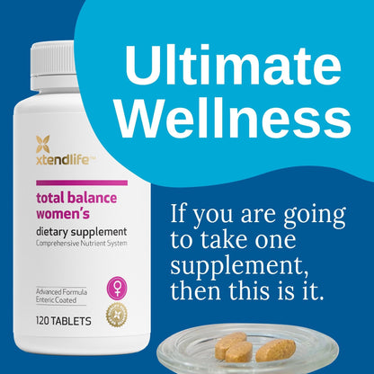 Xtendlife Total Balance Men’s Premium Multivitamin for Immune, Heart, Digestive & Cellular Health - Extra Strength Daily Support - 90+ Nutrients & Minerals - 30 Day Supply