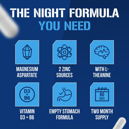 EVL Post Workout Recovery Supplement - Magnesium and Zinc - ZMatrix Zinc Magnesium Aspartate Muscle Recovery Supplement for Sleep Support and Muscle Health