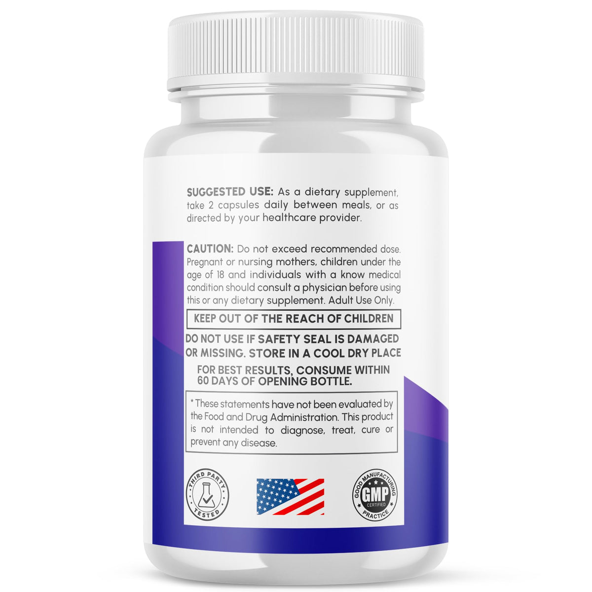 Nervelin Capsules, All Natural Nerve Supplement Pills 1-Pack, 60 Capsules