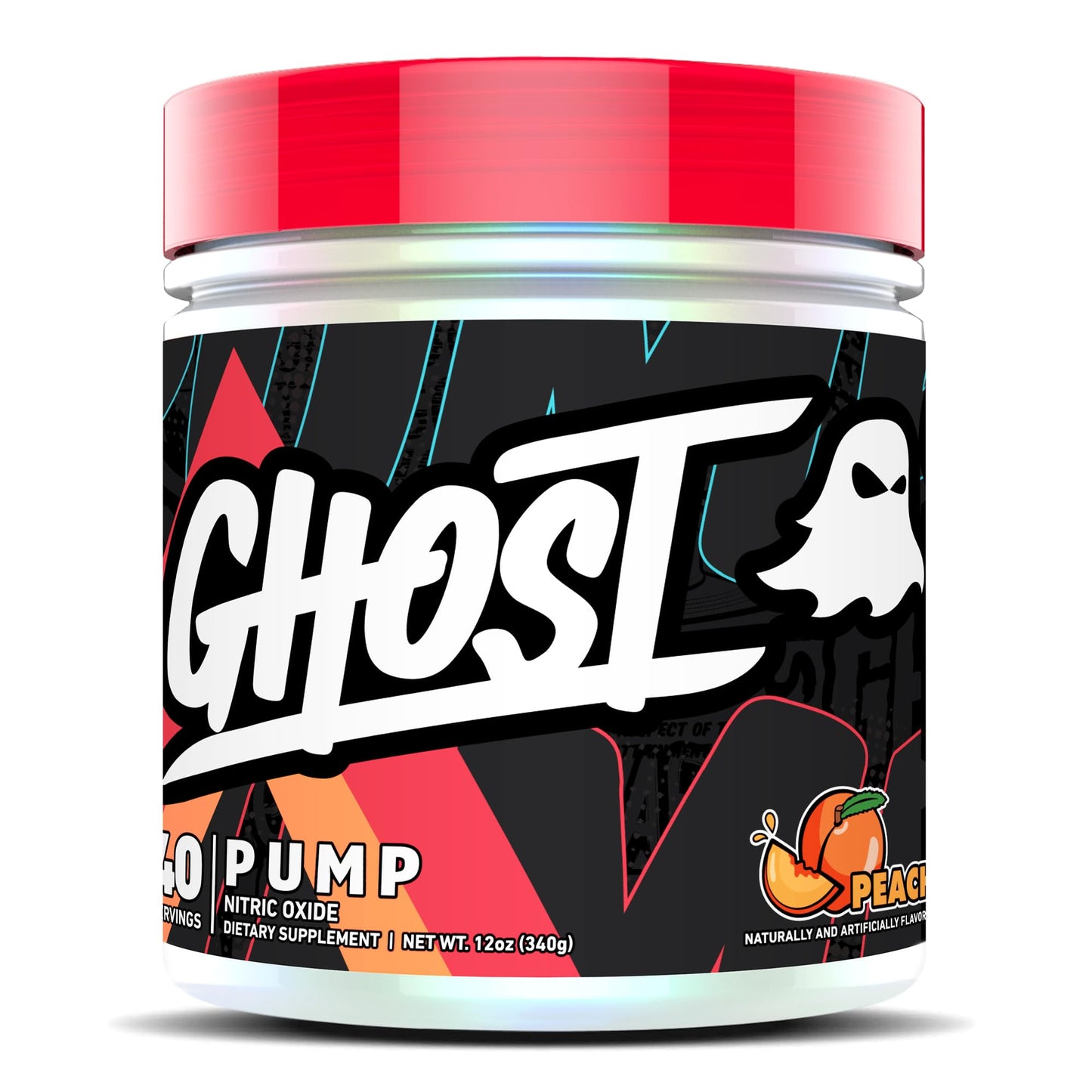 GHOST Pump Nitric Oxide Powder, Warheads Sour Watermelon - 40 Servings - Sugar & Stim-Free Pre-Workout Supplements- L-Citrulline, Arginine Nitrate & L-Glutathione - Soy & Gluten-Free, Vegan