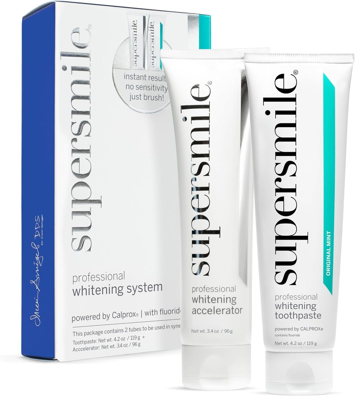 Supersmile Professional Whitening System, Toothpaste + Accelerator, 4.2 Oz