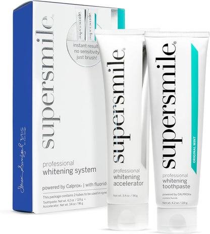Supersmile Professional Whitening System, Toothpaste + Accelerator, 4.2 Oz