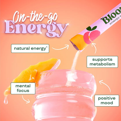 Bloom Energy Sticks Peach Mango and Hydration Sticks Rocket Blast Bundle