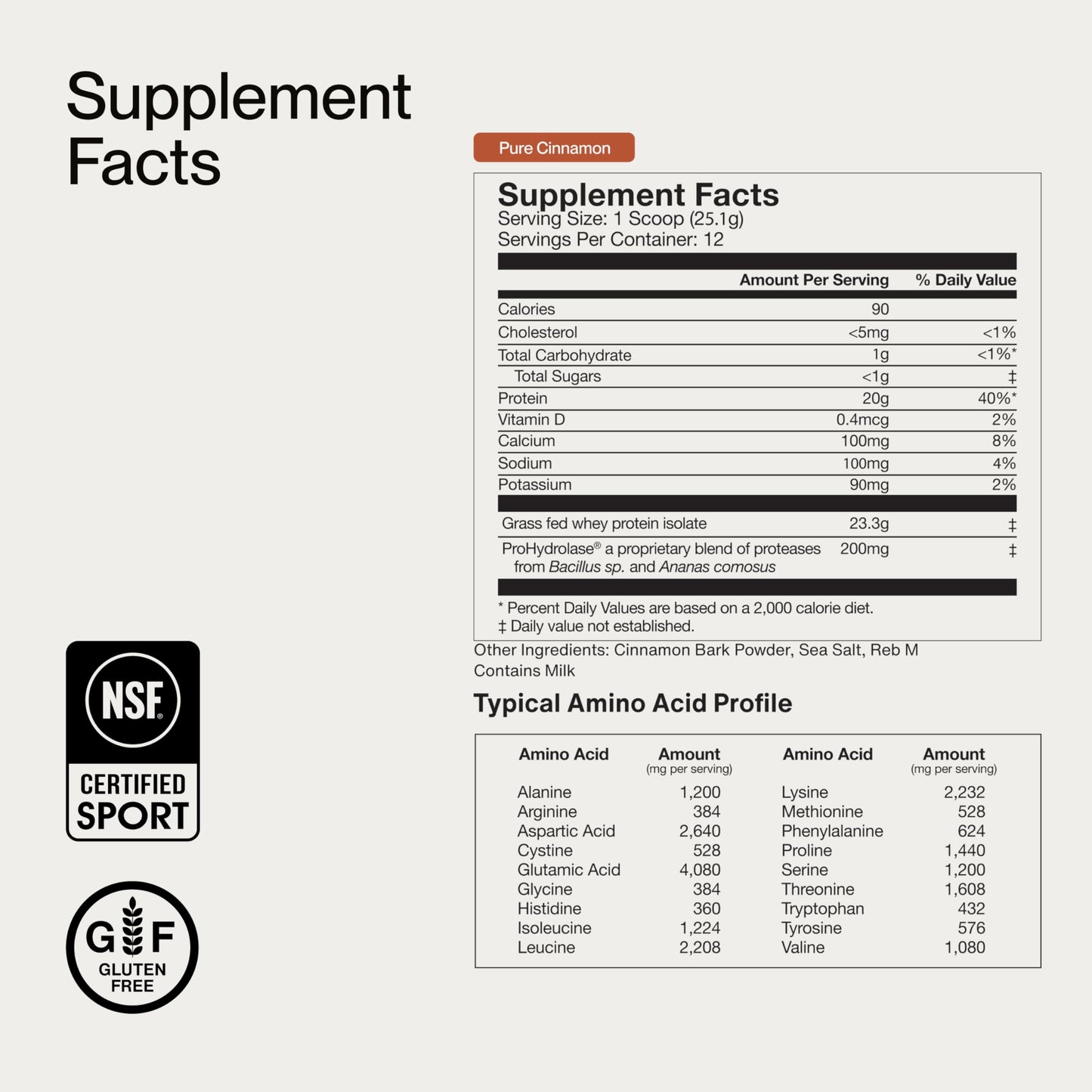 Momentous Essential Grass-Fed Whey Protein Powder - 20 g Whey Isolate Protein - NSF Certified for Sport - Gluten-Free - 25 Servings for Essential Everyday Use - Vanilla - Package May Vary
