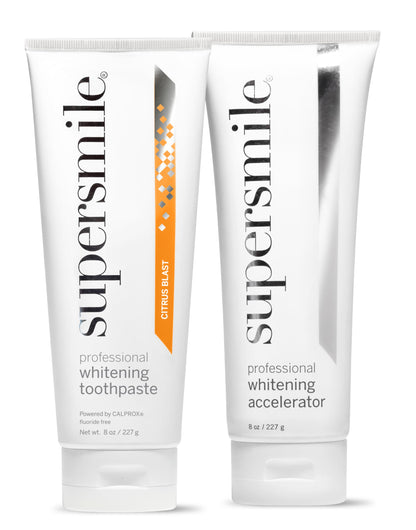 Supersmile Fluoride-Free Whitening System, 8 Oz Peppy Mint, Family Size