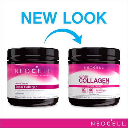 NeoCell Super Collagen Powder, 10g Collagen Peptides per Serving & Super Collagen