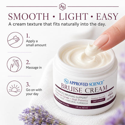 Approved Science Bruise Cream - Arnica and Lavender - Soothe and Fade Bruises - 6 Fl. Oz - 3 Pack - Vegan